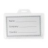 Porte-badge, en plastique transparent (10x7,2 cm)