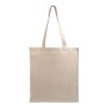 Shopper avec soufflet en canvas 280 gr/m2, anses longues