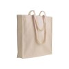 Shopper avec soufflet en coton 220 g/m2, anses longues