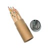 Set 12 crayons color s (long. 8,5 cm.), dans bo te cylindrique (10,4x diam tre 3,4 cm.), a