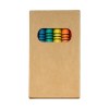Set 6 pastels color s dans bo te en carton (9 x 9 cm) - section cylindrique
