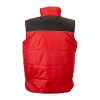 Gilet rembourré sans manche en polyester imperméabilisé avec bordure réfléchissante