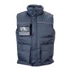 Gilet rembourré sans manche en polyester imperméabilisé avec bordure réfléchissante