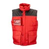 Gilet rembourré sans manche en polyester imperméabilisé avec bordure réfléchissante