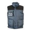 Gilet rembourré sans manche en polyester imperméabilisé avec bordure réfléchissante