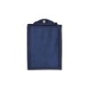 Shopper pliable avec soufflet en TNT 80g/m2 cousu, anses courtes