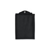 Shopper pliable avec soufflet en TNT 80g/m2 cousu, anses courtes