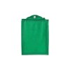 Shopper pliable avec soufflet en TNT 80g/m2 cousu, anses courtes