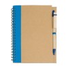 Cahier   anneaux en papier recyclable avec stylo en carton