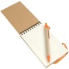 Bloc notes en papier recyclable avec stylo en carton (9x14,8 cm)