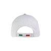 Casquette en coton, 5 panneaux avec broderie tricolore sur la fermeture, fermeture velcro