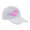 Casquette en coton, 5 panneaux avec broderie tricolore sur la fermeture, fermeture velcro