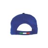 Casquette en coton, 5 panneaux avec broderie tricolore sur la fermeture, fermeture velcro