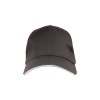 Casquette en coton, 5 panneaux avec broderie tricolore sur la fermeture, fermeture velcro