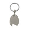 Porte-cl s en m tal avec jeton pour chariot (9x3,5 cm)
