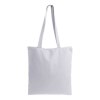 Shopper en coton 220 g/m, anses longues anses longues et fermeture avec zip