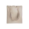 Shopper en coton 220 g/m, anses longues anses longues et fermeture avec zip
