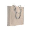 Shopper avec soufflet en coton 250 g/m2, anses longues et fermeture avec zip
