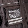 Veste rembourrée en polyester Pongee avec manches détachables et poche porte-badge d'ident