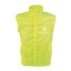 Gilet de haute visibilité en polyester avec filet aéré sur le dos de couleur fluo avec ban