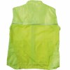 Gilet de haute visibilité en polyester avec filet aéré sur le dos de couleur fluo avec ban