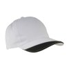 Casquette en coton, 5 panneaux avec partie colorée sur la visière et bande réfléchissante,