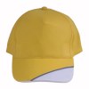 Casquette en coton, 5 panneaux avec partie blanche sur la visière et bande réfléchissante,