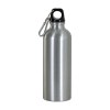 Gourde en aluminium ( 500ml), avec bouchon en plastique et mousqueton