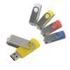 Clé USB 8 Gb pivotante ABS/caoutchouc/Métal