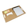Malette porte-bloc en carton avec post-it et stylo