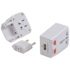Adaptateur prise universelle avec entrée USB. Input 100-125V 6A ou 220-250V 6A. ATTENTION