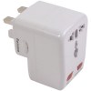 Adaptateur prise universelle avec entrée USB. Input 100-125V 6A ou 220-250V 6A. ATTENTION