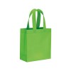 Shopper mini avec soufflet en TNT 80g/m2, anses courtes