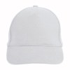 Casquette en coton épais brossé, 5 panneaux, fermeture en métal