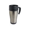 Tasse thermos (400ml) en acier inox, avec intérieur, manche et bouchon en plastique