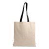 Shopper en coton naturel 135 g/m2, anses longues colorées