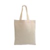 Mini Sac Shopping en coton naturel (135 g/m2), anses courts colorés