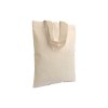 Mini Sac Shopping en coton naturel (135 g/m2), anses courts colorés
