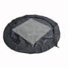 Tapis repose-pieds en polyester repliable et transformable en sac pour vetements humides (