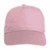 Casquette en polyester, 5 panneaux, fermeture velcro