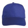Casquette en polyester, 5 panneaux, fermeture velcro