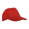 Casquette en polyester, 5 panneaux, fermeture velcro