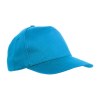 Casquette en polyester, 5 panneaux, fermeture velcro