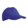 Casquette en polyester, 5 panneaux, fermeture velcro