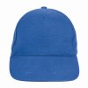 Casquette en coton épais brossé, 5 panneaux, fermeture velcro