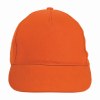 Casquette en coton épais brossé, 5 panneaux, fermeture velcro