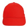Casquette en coton épais brossé, 5 panneaux, fermeture velcro