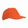 Casquette en coton épais brossé, 5 panneaux, fermeture velcro
