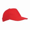 Casquette en coton épais brossé, 5 panneaux, fermeture velcro