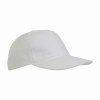 Casquette en coton épais brossé, 5 panneaux, fermeture velcro